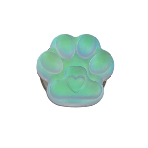 Support de téléphone patte de chat holographique avec MagSafe et motif cœur 3D