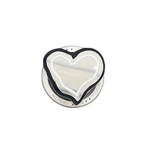 Minimalist heart Magsafe phone grip with mirror surface and Gift For You engraving