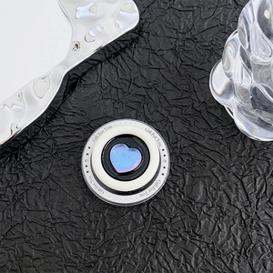 Macro view of magnetic heart phone socket with laser heart and Gift For You text
