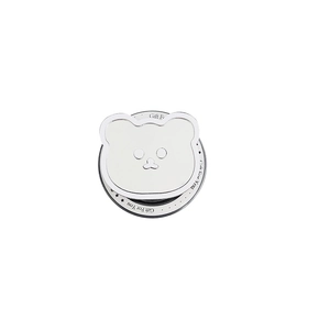 Magnetic MagSafe phone grip featuring a cute silver bear mirror with Gift For You base