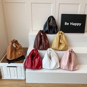 Sac à main hobo en similicuir avec poignée nouée en plusieurs couleurs pour le quotidien