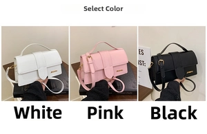Detailed comparison of three colors showing gold logo and adjustable shoulder straps