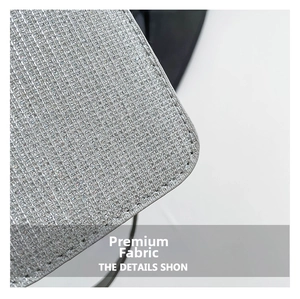 Macro shot of silver sequin fabric and precision stitching on this stylish crossbody bag