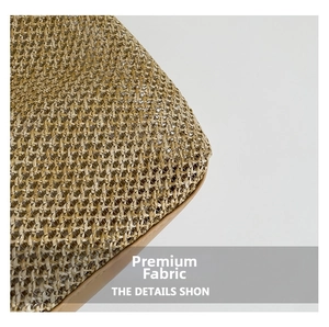 Macro detail of the woven straw texture and premium light brown leather edge of the bucket bag