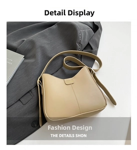 Détail du sac seau kaki avec fermoir magnétique de mode et texture cuir premium