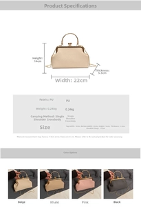 Detail of retro shell evening bag featuring PU woven texture and pearl handle