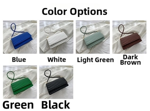 Sacs bandoulière en cuir matelassé en bleu, blanc, vert, marron et noir chic