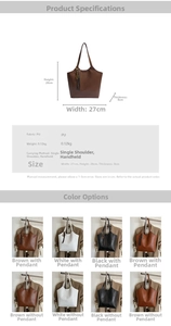 Size specifications and parameters of the woven texture tote bag with dimensions and weight