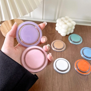 Mobile Phone Grip Stand Magnetic Retractable Circular Solid Candy Color Plastic Portable Desktop Bracket Fresh Simple
