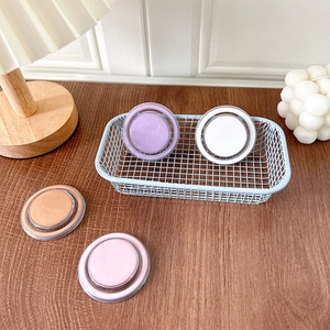 Minimalist magnetic round collapsible phone socket grip in assorted pastel colors