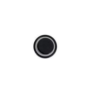 Minimalist magnetic round phone socket stand in solid black color for desk and mobile use
