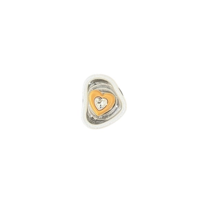 Glitter star heart phone grip with rhinestones and pearls on a white background