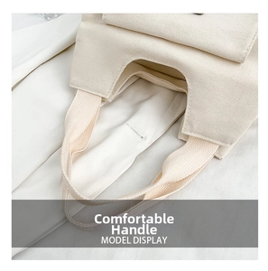 Detail of reinforced canvas tote handles with high-density stitching and durable webbing