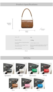 Spécifications de taille et paramètres du petit sac à bandoulière en similicuir souple