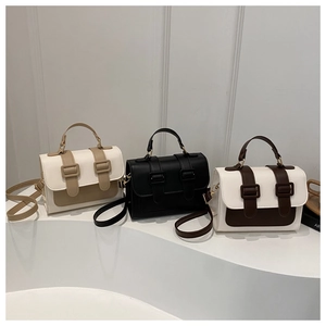 Detailed comparison of three vintage leather crossbody bags in black, cream, and brown