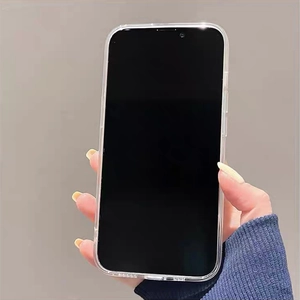 Transparente TPU-Schutzhülle für iPhone mit Herz- und Stern-Strasssteinen