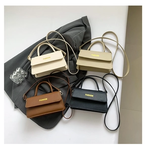 Multiple colors of minimalist lychee grain leather crossbody bags with fashion print
