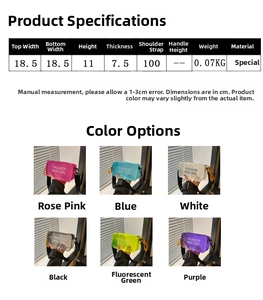 Detailed view of fashion mini girl crossbody bags in six vibrant translucent colors