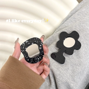 Miroirs à main avec motif d'éclaboussures d'encre étoilée en forme de fleur