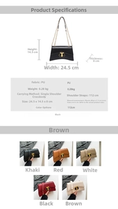 Spécifications de taille détaillées et tableau des matériaux pour le sac en similicuir