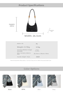 Detailed view of lightweight PU leather tote bag with amber bead and zip closure