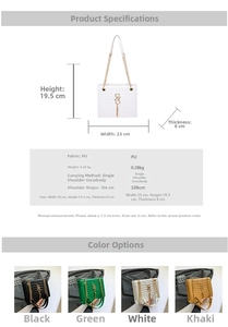 Detailierte Maßtabelle für die Umhängetasche mit Krokodilprägung und Trageriemenlänge