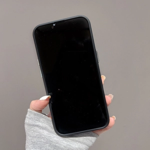 Detailed view of electroplated Bearbrick phone case on iPhone 16 Pro with precise cutouts