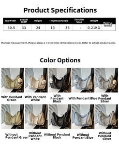 Detailed size specifications and color options for the lightweight minimalist tote bag