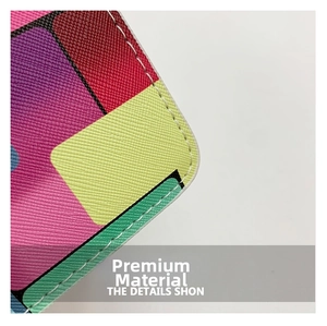 Macro view of checkered pattern cross-grain leather detail with precise white stitching