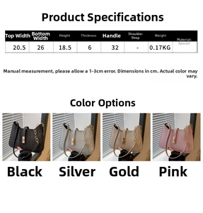 Sacs portés épaule à paillettes en quatre coloris avec détails de taille et de poids