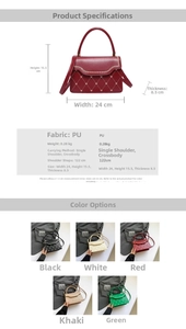 Detailed size specifications for quilted heart handbag with elegant chain trim and measurements