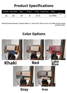 Detailed size specifications and color variants of the contrast retro check handbag