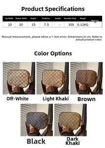 Guide des tailles et options de couleurs pour le sac bandoulière vintage en cuir PU