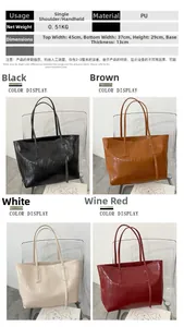 Guide des tailles pour grand sac cabas en relief crocodile et coloris variés