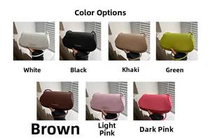 Showcasing seven color options for this minimalist PU leather flap shoulder bag