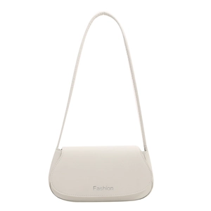 Sac bandoulière minimaliste crème avec imprimé Fashion pour un look très tendance