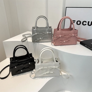 Elegante Borsa A Spalla In Pelle PU Con Fiocco Di Künstliche Perle Borsa A Mano Da Donna Tracolla