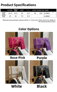 Guide des tailles de sacs en cuir PU avec dimensions pour petits et grands modèles