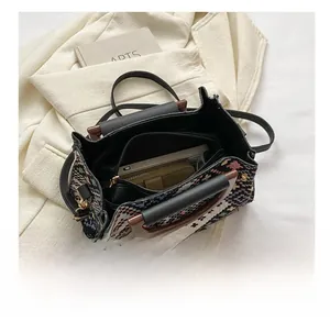 Top view of the colorful woven crossbody bag showing large capacity and interior space