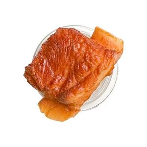Funny realistic food phone grip with 3D roasted pork texture and retractable stand