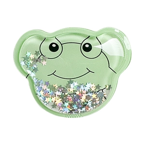 Süßer grüner Frosch Handyhalter mit Glitzer und bunten Stern-Pailletten für Mädchen