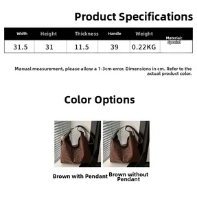 Detailed size chart and product parameters for the leopard print tote bag with dimensions