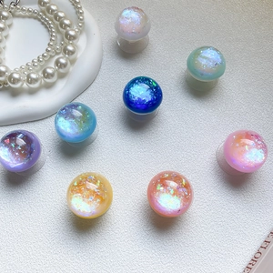 Colorful laser glitter crystal ball expandable phone socket set with eight vibrant colors