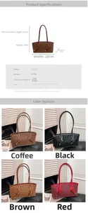 Detailed view of leopard print tote bags in four colors with sizing specifications