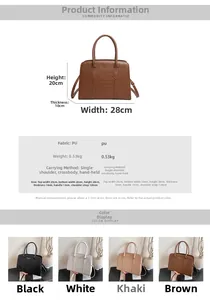 Detailed chart showing crocodile pattern tote bag dimensions and four available colors
