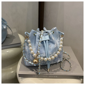 Sac Seau En Dentelle Avec Poignée En Künstliche Perles Et Décor Papillon 3D Style Fée Élégant Sac À Bandoulière Cordon Femmes