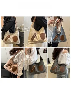 Collage mit sechs Farboptionen für Hobo-Schultertaschen mit großem Fassungsvermögen