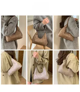 Collage of chic faux snake pattern hobo bags in bronze and pink for versatile styling