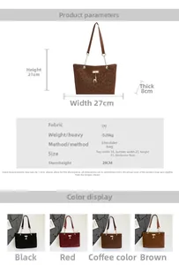 Detail view of leopard print tote bag with metal chain strap and deer charm features