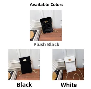 Detailed comparison of plush mini crossbody bags with gold chains and twist locks